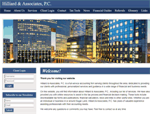 Tablet Screenshot of hilliardandassociates.com